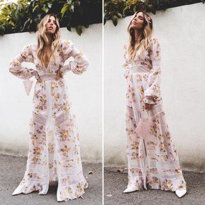 NWT For Love and Lemons Rosa Marie Maxi Dress